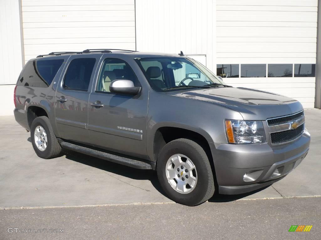 2009 Suburban LT 4x4 - Greystone Metallic / Light Cashmere/Dark Cashmere photo #1