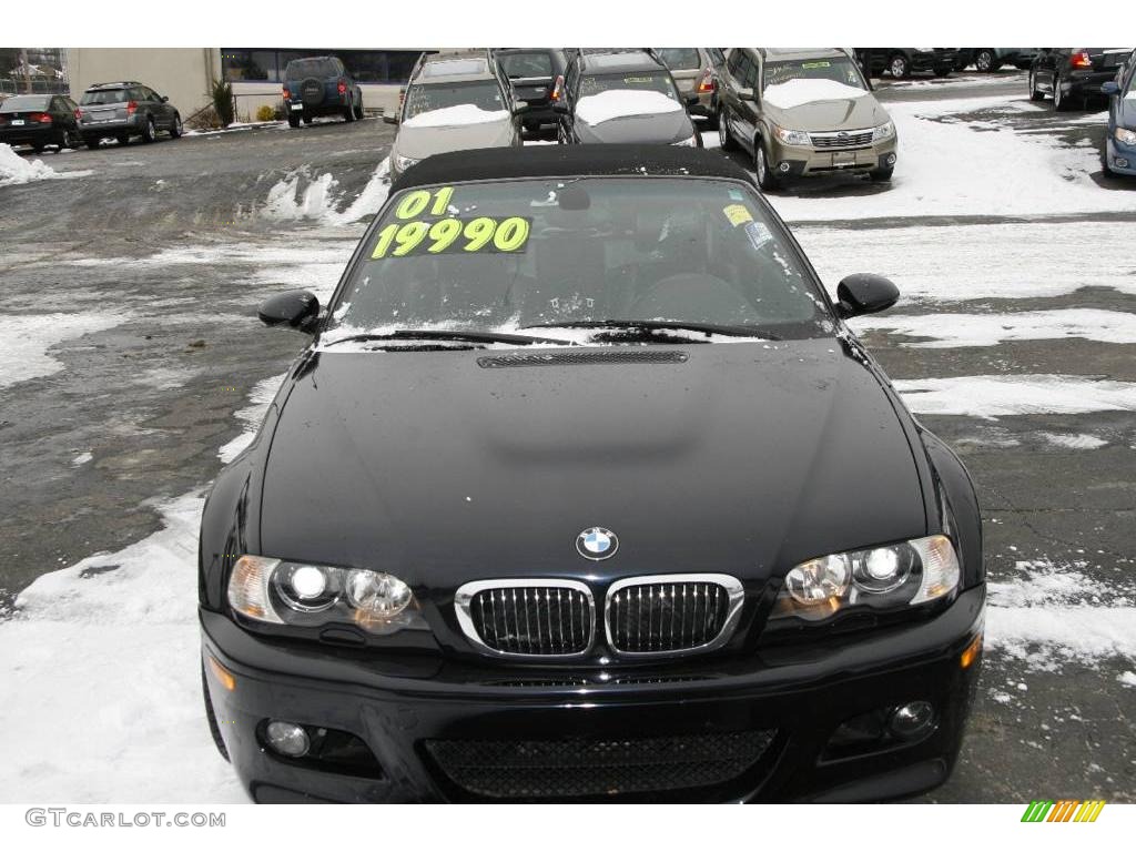 2001 M3 Convertible - Orient Blue Metallic / Black photo #2