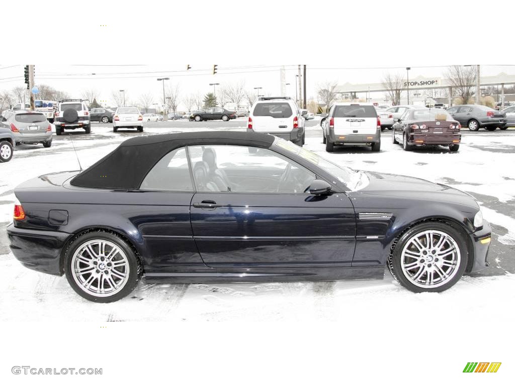 2001 M3 Convertible - Orient Blue Metallic / Black photo #4