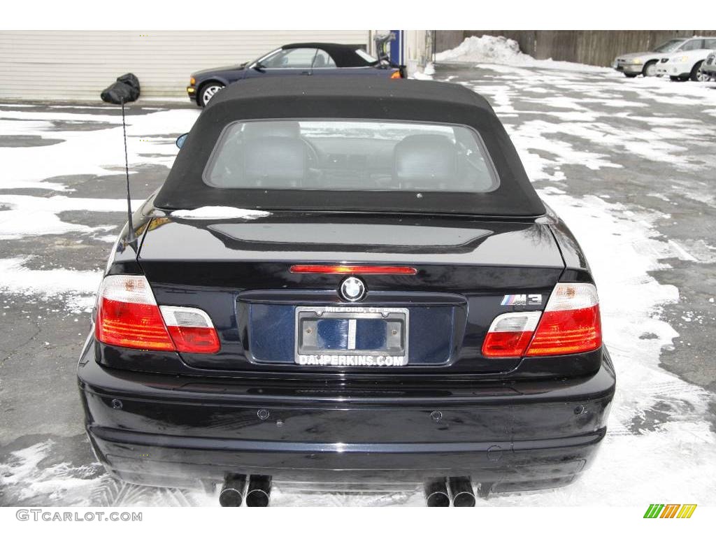 2001 M3 Convertible - Orient Blue Metallic / Black photo #6