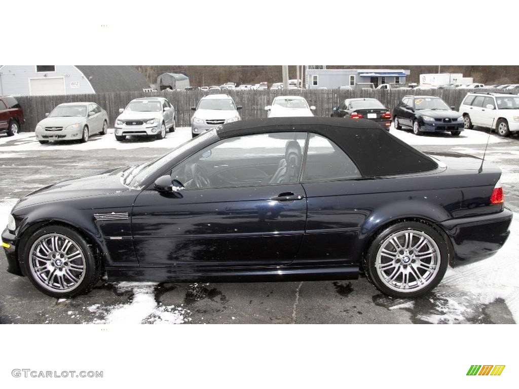 2001 M3 Convertible - Orient Blue Metallic / Black photo #8