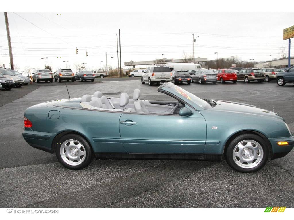 1999 CLK 320 Convertible - Mineral Green Metallic / Ash photo #4