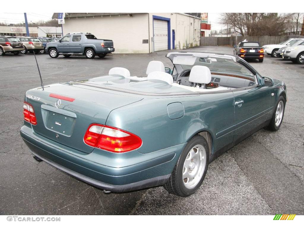1999 CLK 320 Convertible - Mineral Green Metallic / Ash photo #5
