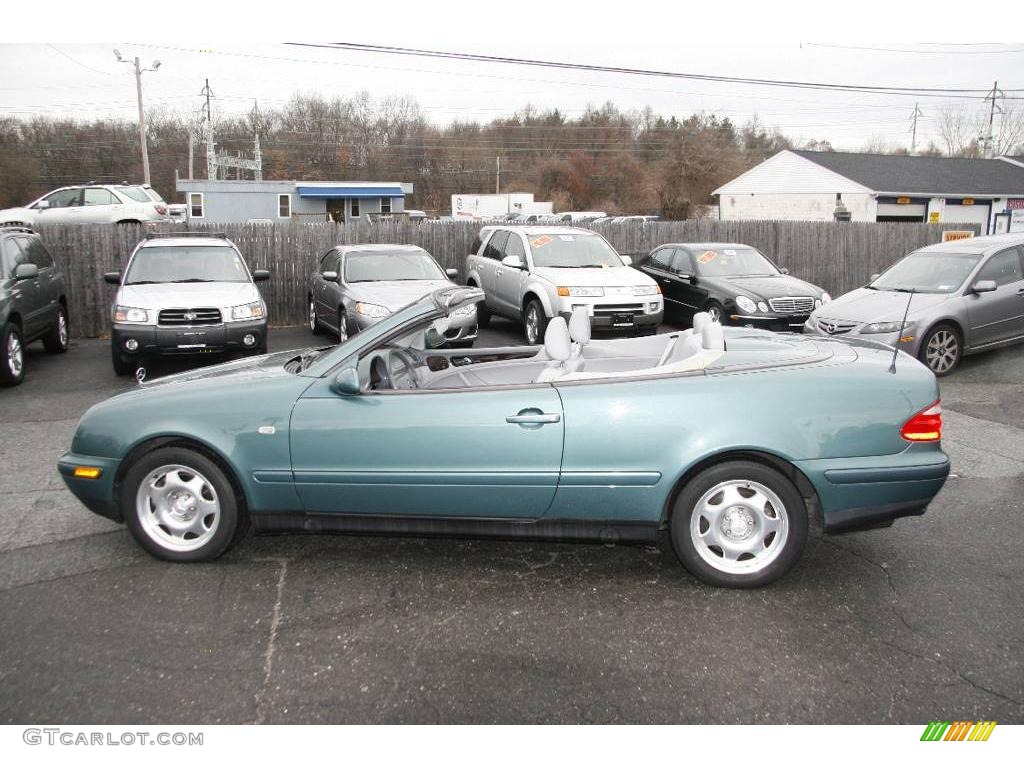 1999 CLK 320 Convertible - Mineral Green Metallic / Ash photo #7