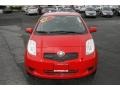 2007 Absolutely Red Toyota Yaris 3 Door Liftback  photo #2