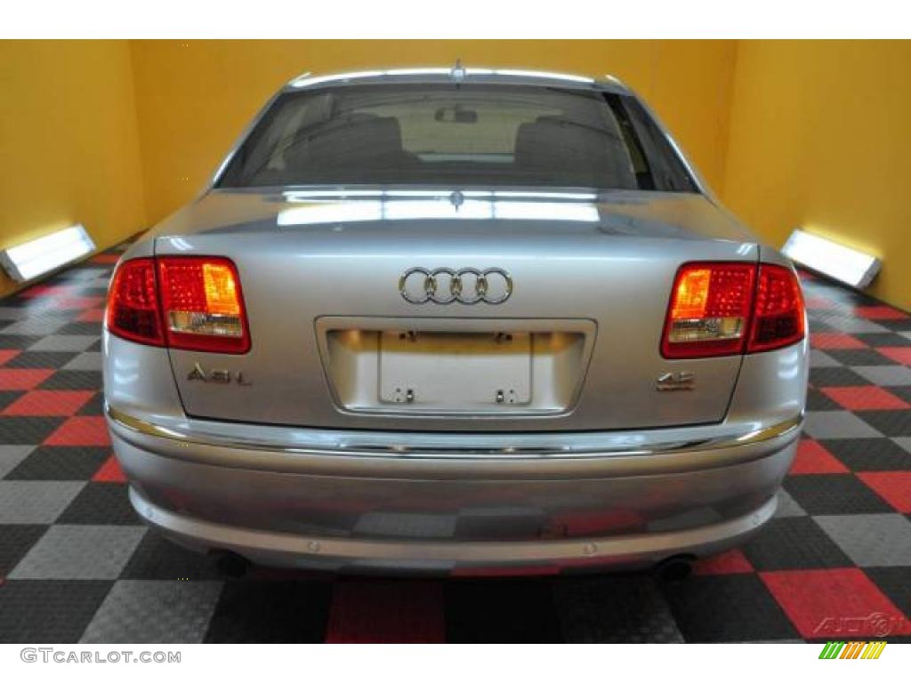 2007 A8 L 4.2 quattro - Light Silver Metallic / Black photo #5