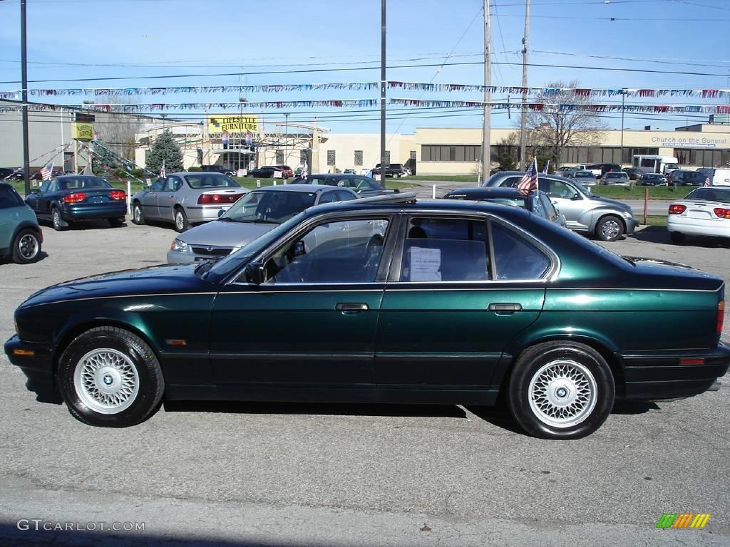 1995 5 Series 540i Sedan - Boston Green Metallic / Beige photo #8