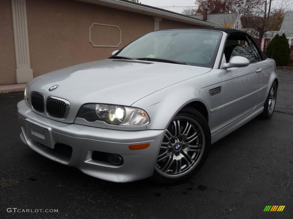 2002 M3 Convertible - Titanium Silver Metallic / Black photo #1