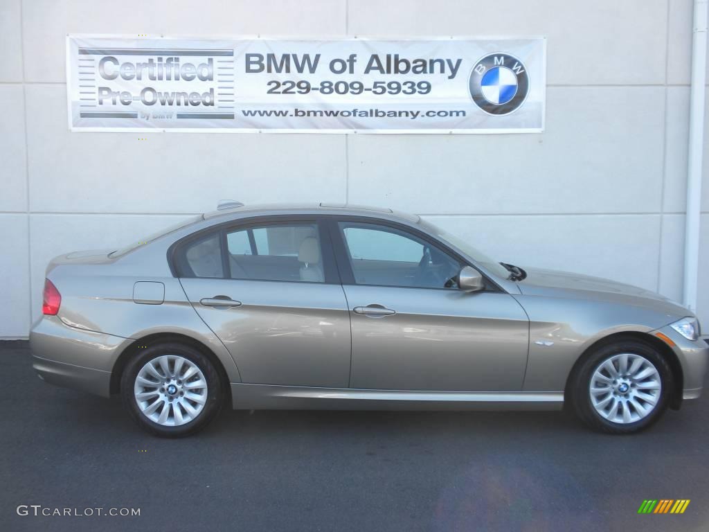 2009 3 Series 328i Sedan - Platinum Bronze Metallic / Beige photo #23