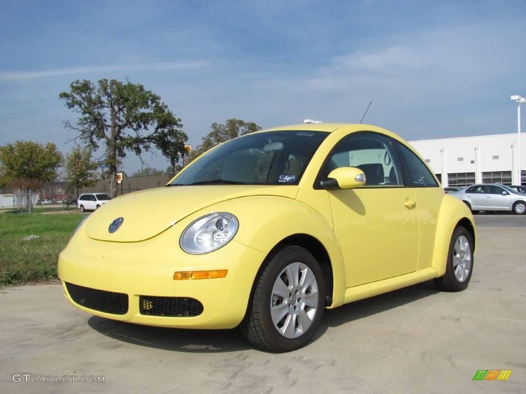 2009 New Beetle 2.5 Coupe - Sunflower Yellow / Black photo #1