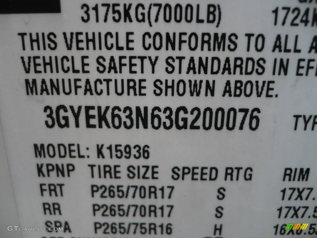 2003 Escalade EXT AWD - White Diamond / Shale photo #18