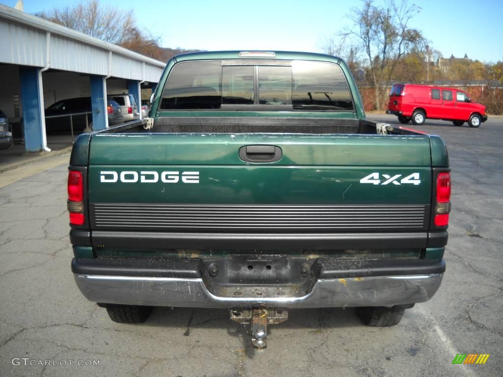 1999 Ram 1500 SLT Extended Cab 4x4 - Emerald Green Pearl / Agate Black photo #3