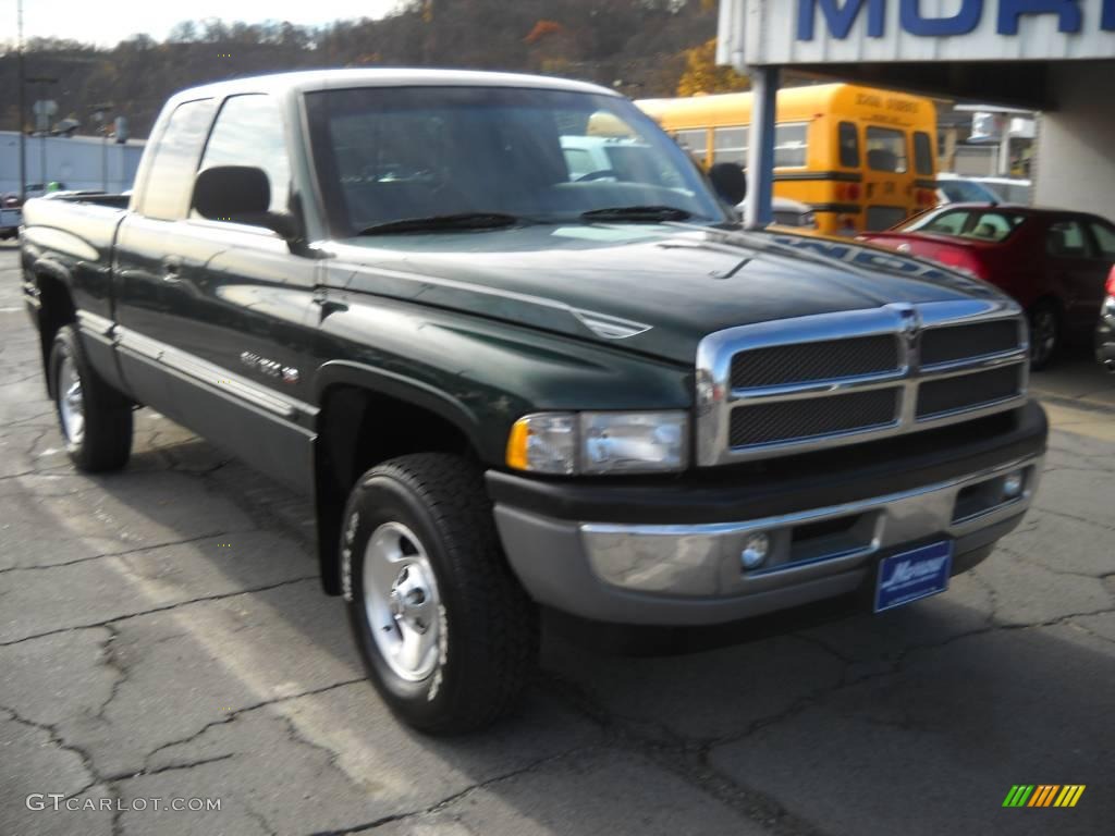 1999 Ram 1500 SLT Extended Cab 4x4 - Emerald Green Pearl / Agate Black photo #20