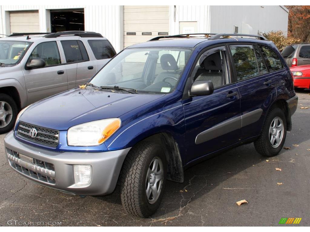 2002 RAV4  - Spectra Blue Mica / Gray photo #1