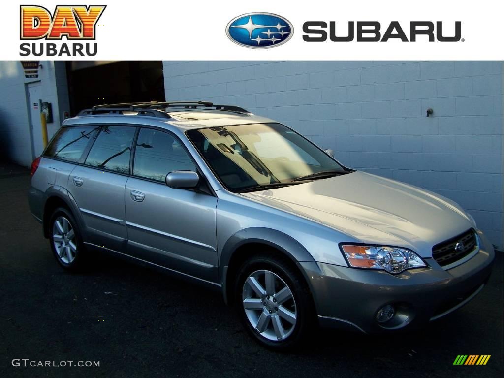 2007 Outback 2.5i Limited Wagon - Brilliant Silver Metallic / Charcoal Leather photo #1