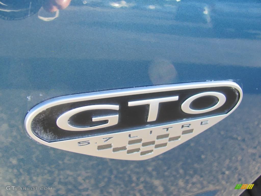 2004 GTO Coupe - Barbados Blue Metallic / Black photo #14