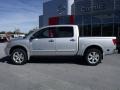 2010 Radiant Silver Nissan Titan LE Crew Cab 4x4  photo #2