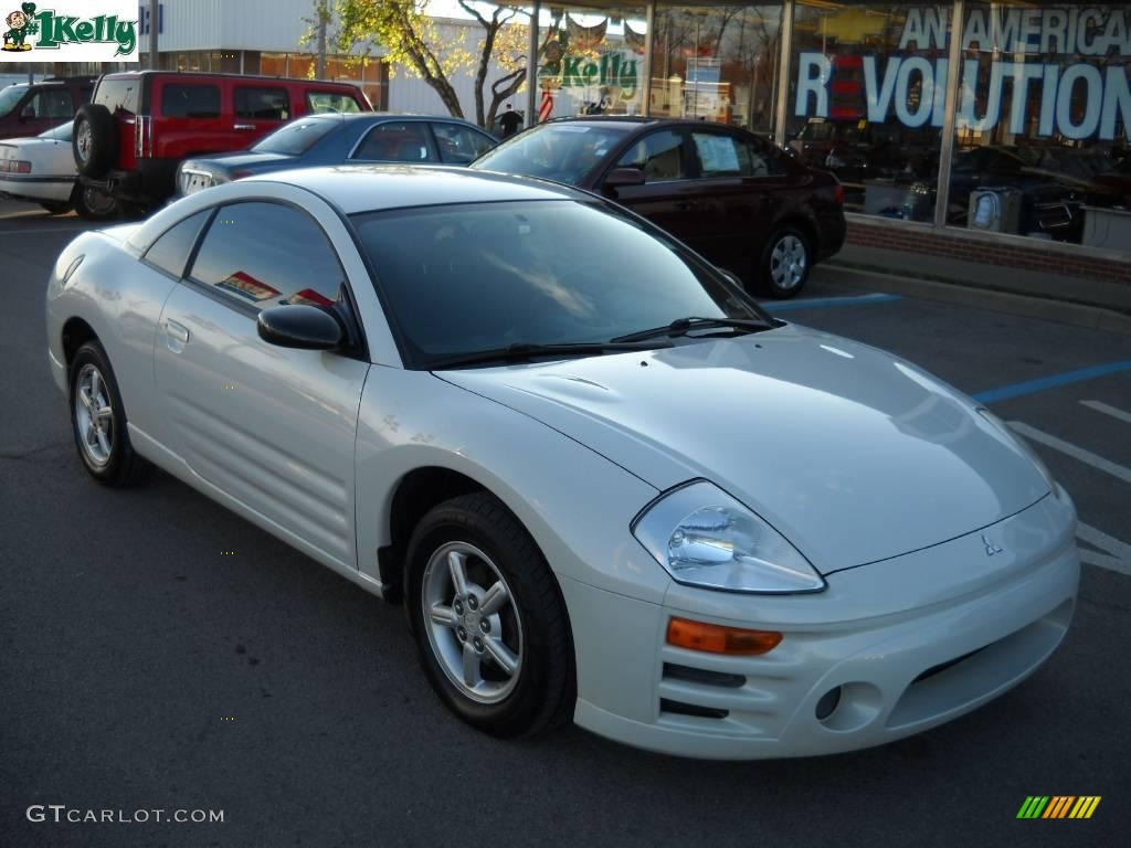 2003 Eclipse RS Coupe - Dover White Pearl / Midnight photo #1