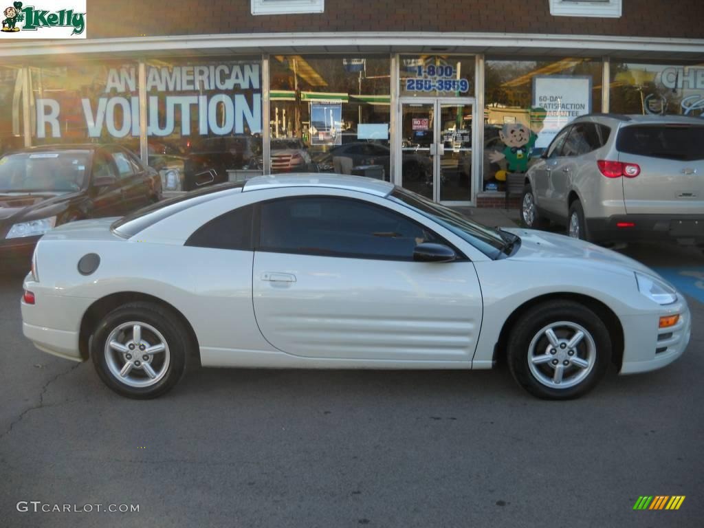 2003 Eclipse RS Coupe - Dover White Pearl / Midnight photo #2