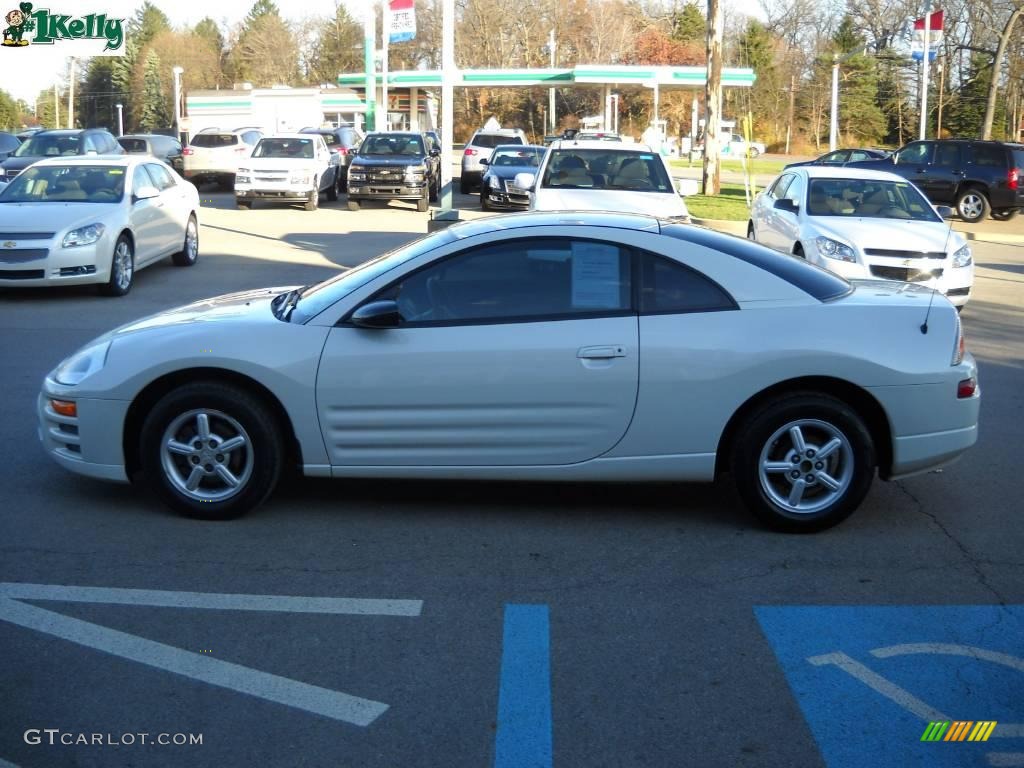 2003 Eclipse RS Coupe - Dover White Pearl / Midnight photo #6