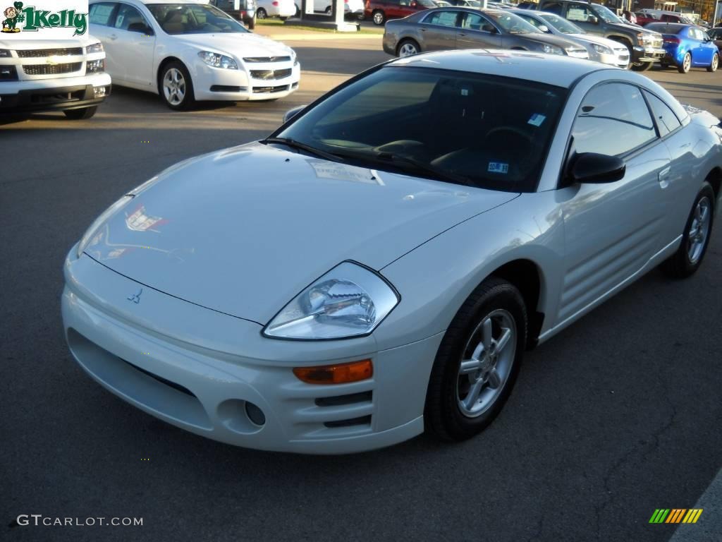 2003 Eclipse RS Coupe - Dover White Pearl / Midnight photo #15