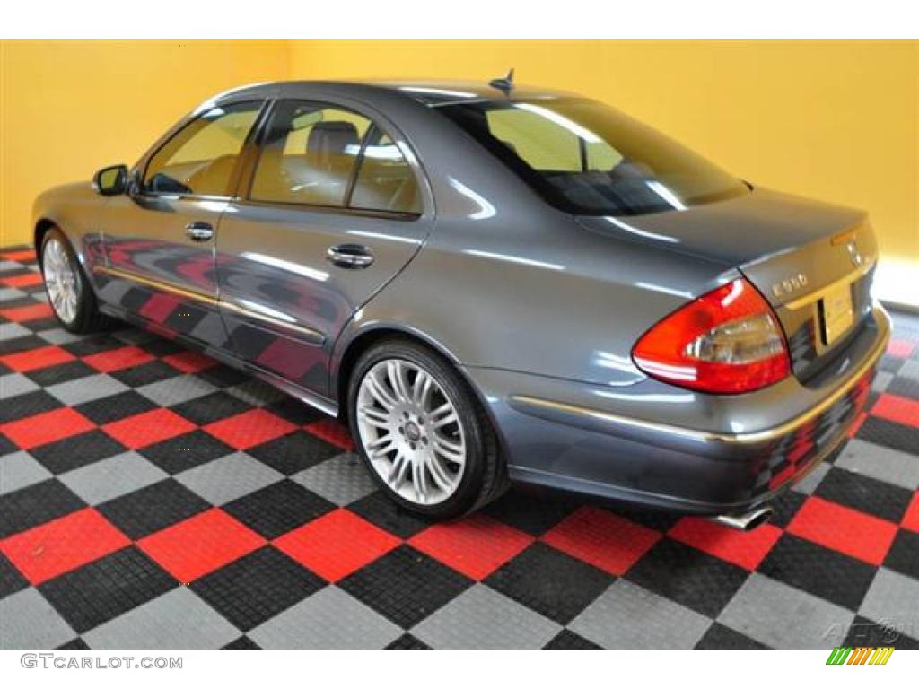 2008 E 550 Sedan - Flint Grey Metallic / Cognac Brown/Black photo #4