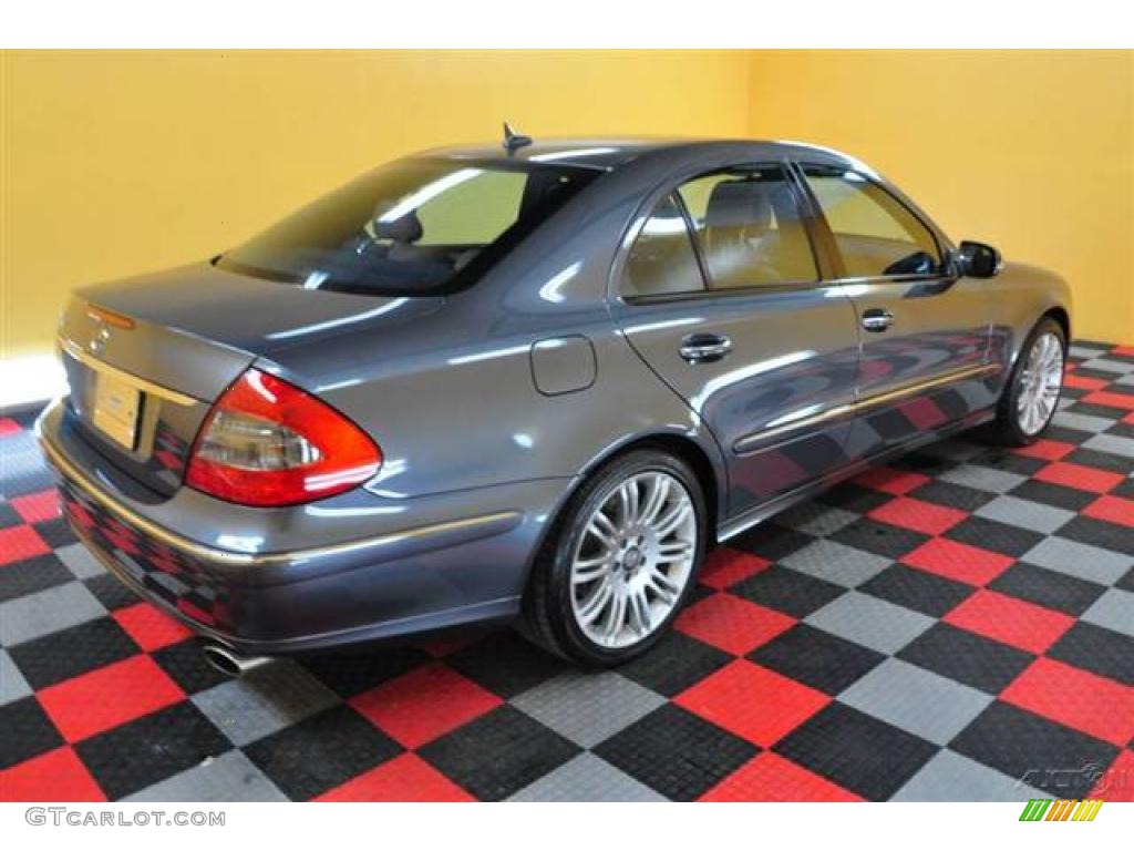 2008 E 550 Sedan - Flint Grey Metallic / Cognac Brown/Black photo #6