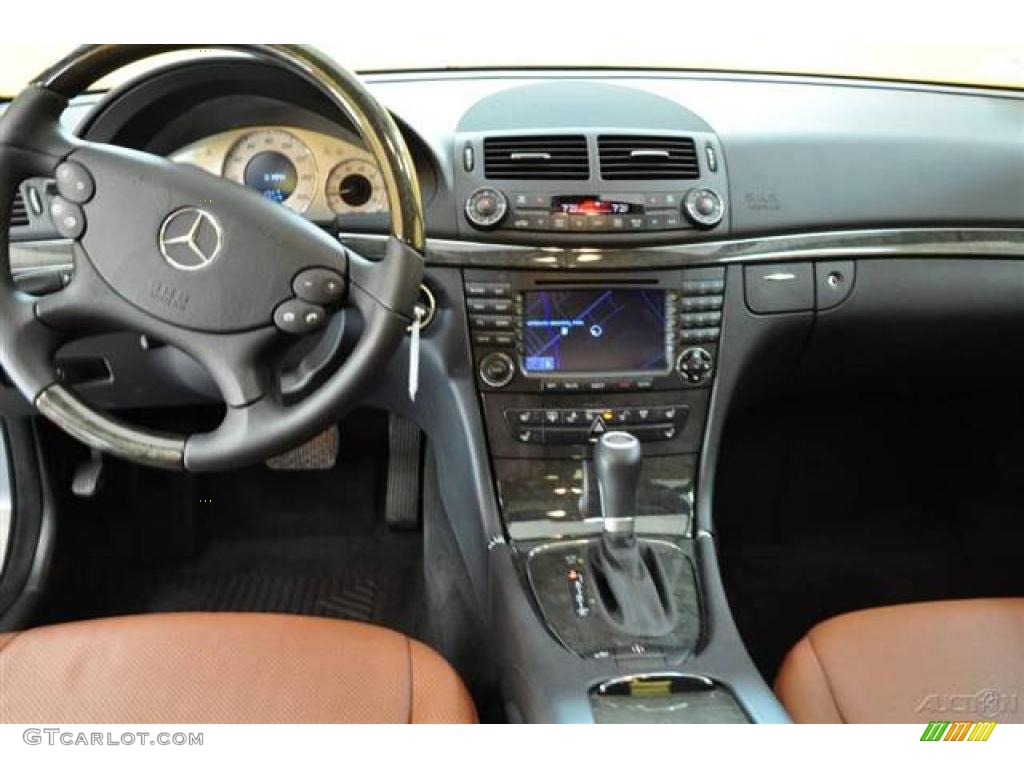 2008 E 550 Sedan - Flint Grey Metallic / Cognac Brown/Black photo #7