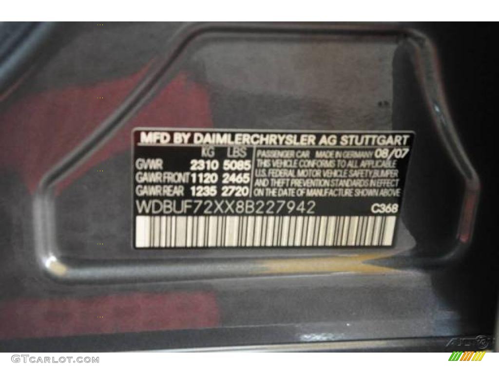 2008 E 550 Sedan - Flint Grey Metallic / Cognac Brown/Black photo #12