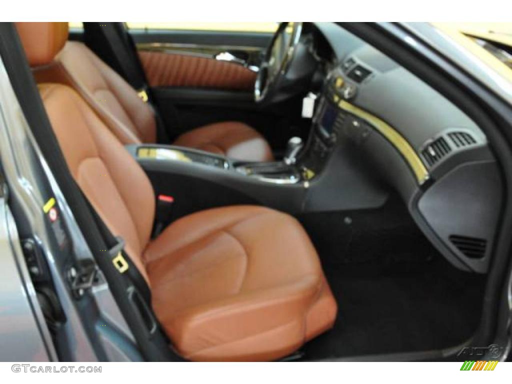 2008 E 550 Sedan - Flint Grey Metallic / Cognac Brown/Black photo #18
