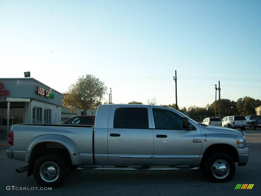 2008 Ram 3500 SLT Mega Cab 4x4 Dually - Bright Silver Metallic / Medium Slate Gray photo #2