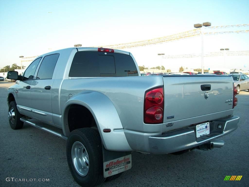 2008 Ram 3500 SLT Mega Cab 4x4 Dually - Bright Silver Metallic / Medium Slate Gray photo #5