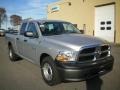 2010 Bright Silver Metallic Dodge Ram 1500 ST Quad Cab  photo #11