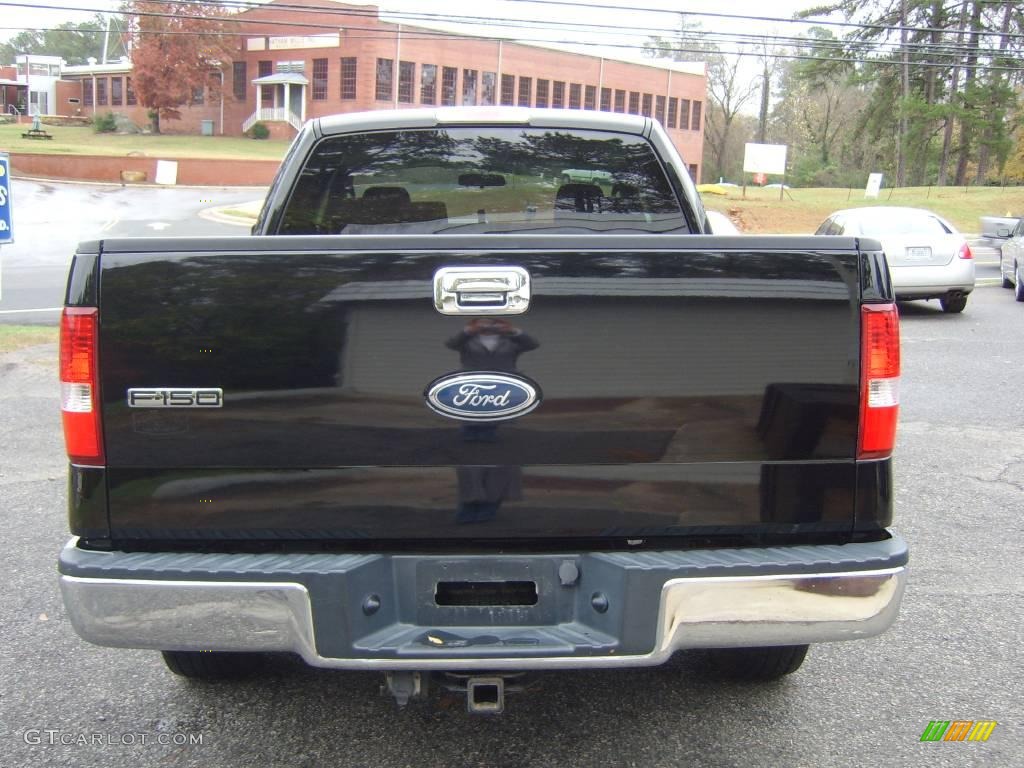 2004 F150 XLT SuperCab - Black / Medium/Dark Flint photo #5
