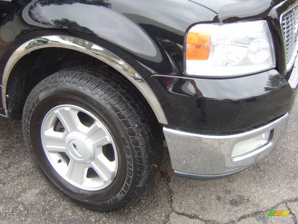 2004 F150 XLT SuperCab - Black / Medium/Dark Flint photo #9