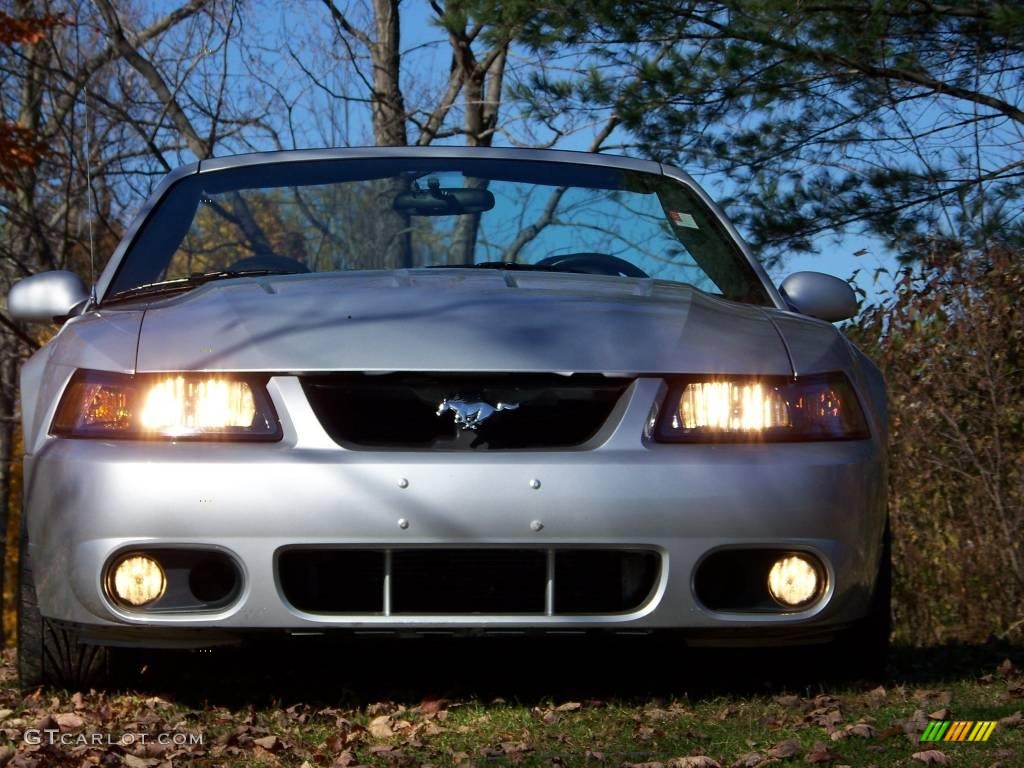 2003 Mustang Cobra Convertible - Silver Metallic / Dark Charcoal photo #2