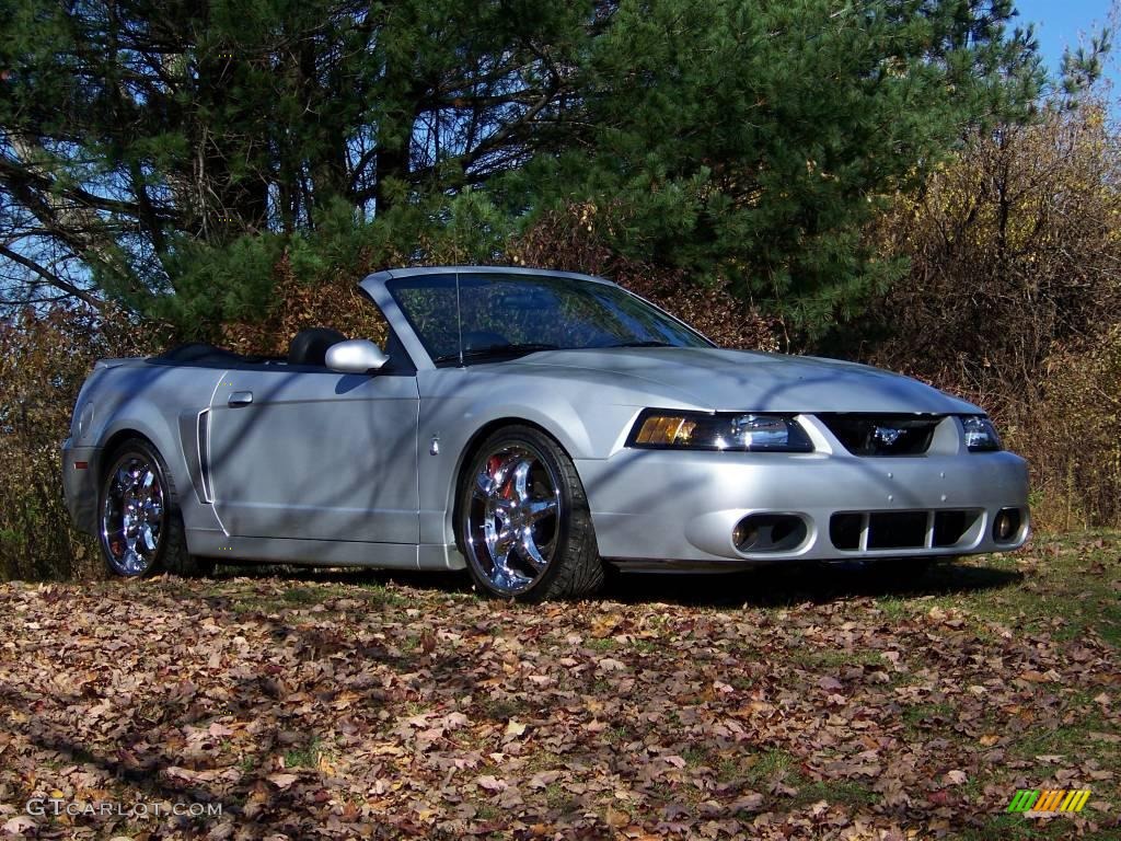 2003 Mustang Cobra Convertible - Silver Metallic / Dark Charcoal photo #3