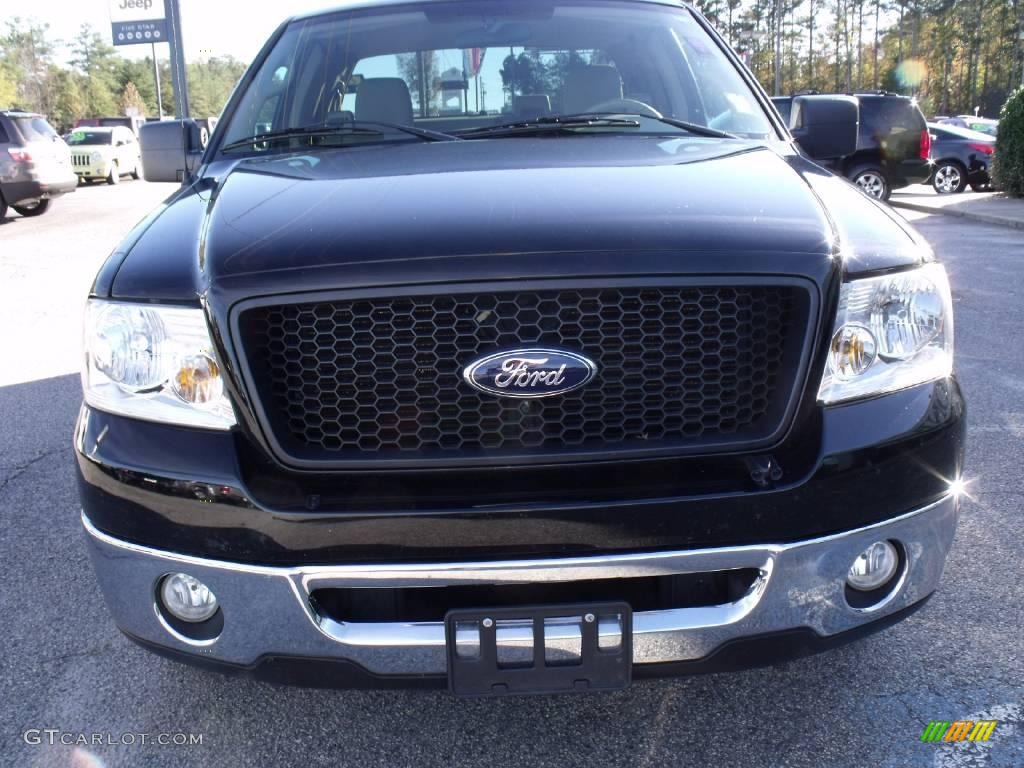 2006 F150 XLT SuperCab - Black / Medium/Dark Flint photo #3