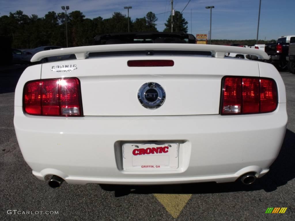 2007 Mustang GT Premium Convertible - Performance White / Dark Charcoal photo #7