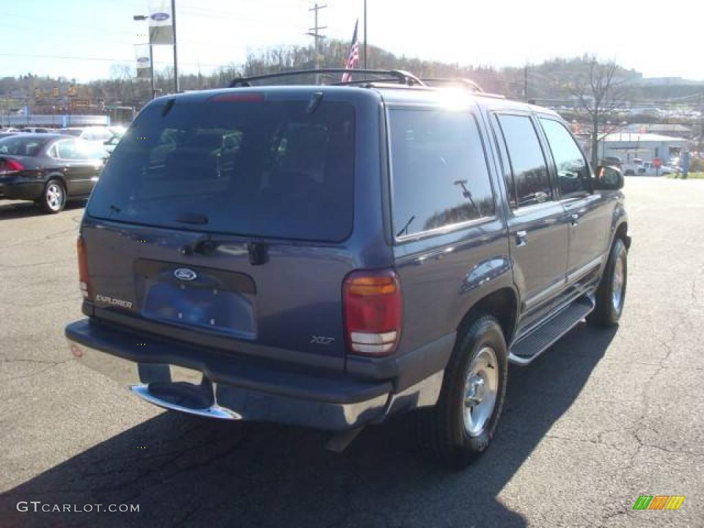 2001 Explorer XLT 4x4 - Medium Wedgewood Blue Metallic / Dark Graphite photo #4