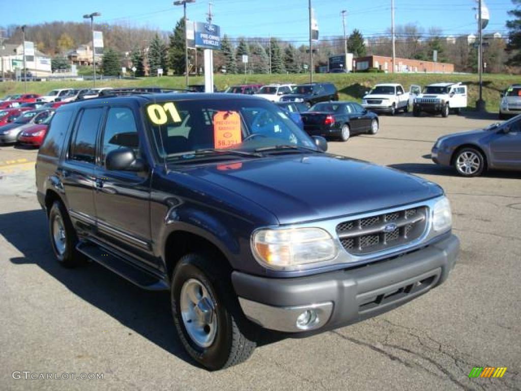 2001 Explorer XLT 4x4 - Medium Wedgewood Blue Metallic / Dark Graphite photo #6