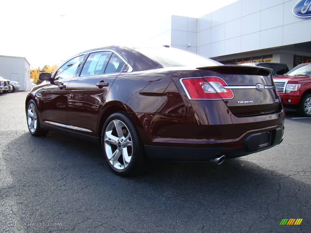 2010 Taurus SHO AWD - Cinnamon Red Metallic / Charcoal Black photo #32