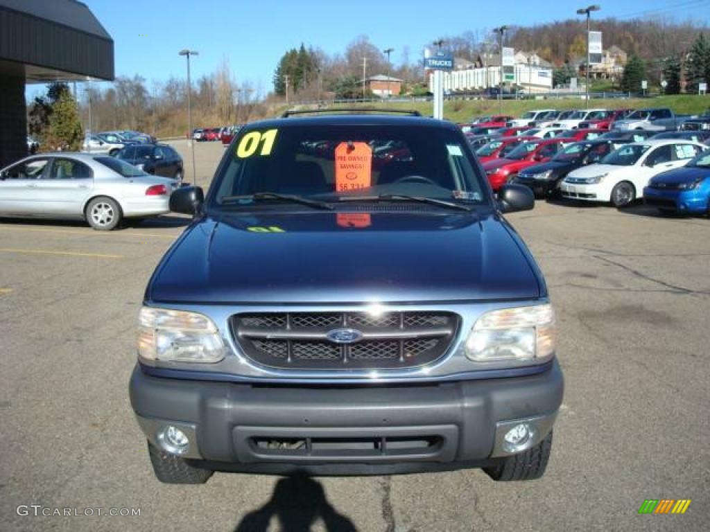 2001 Explorer XLT 4x4 - Medium Wedgewood Blue Metallic / Dark Graphite photo #10