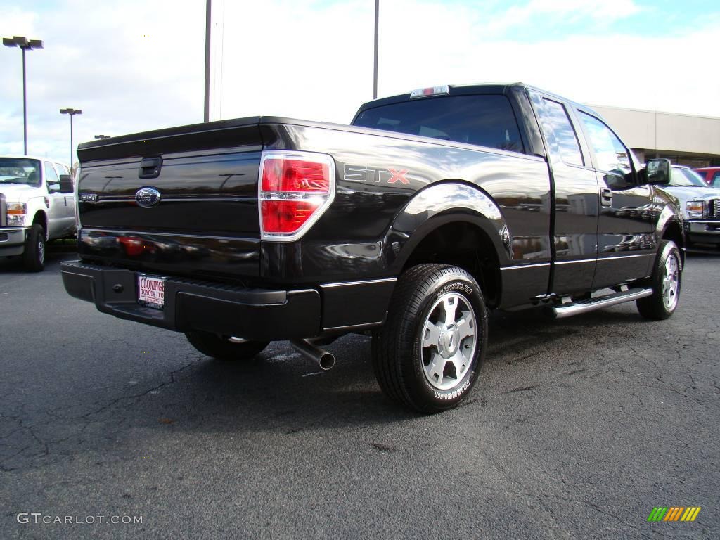 2010 F150 STX SuperCab - Tuxedo Black / Medium Stone photo #3