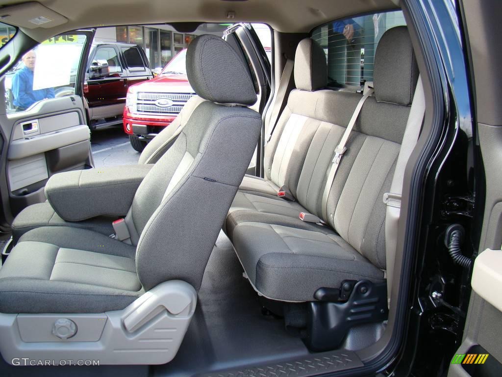 2010 F150 STX SuperCab - Tuxedo Black / Medium Stone photo #9