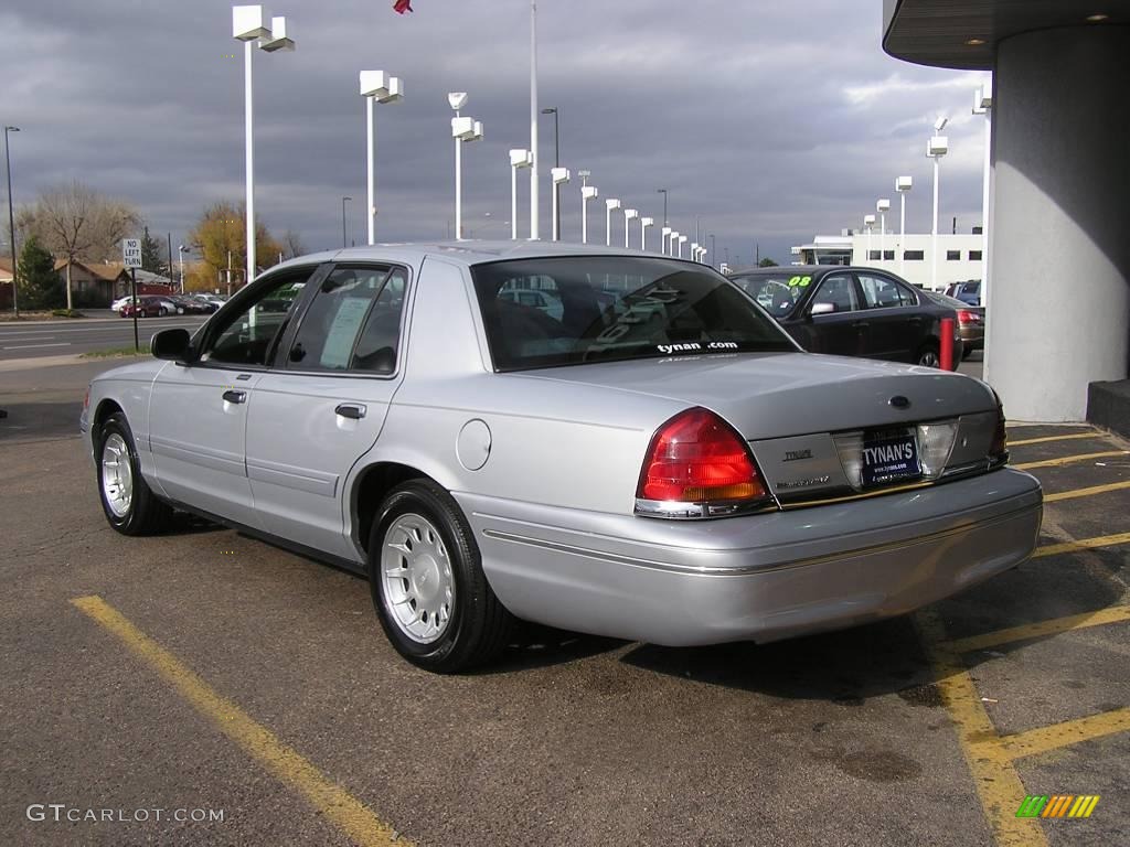 2000 Crown Victoria LX Sedan - Silver Frost Metallic / Light Graphite photo #4