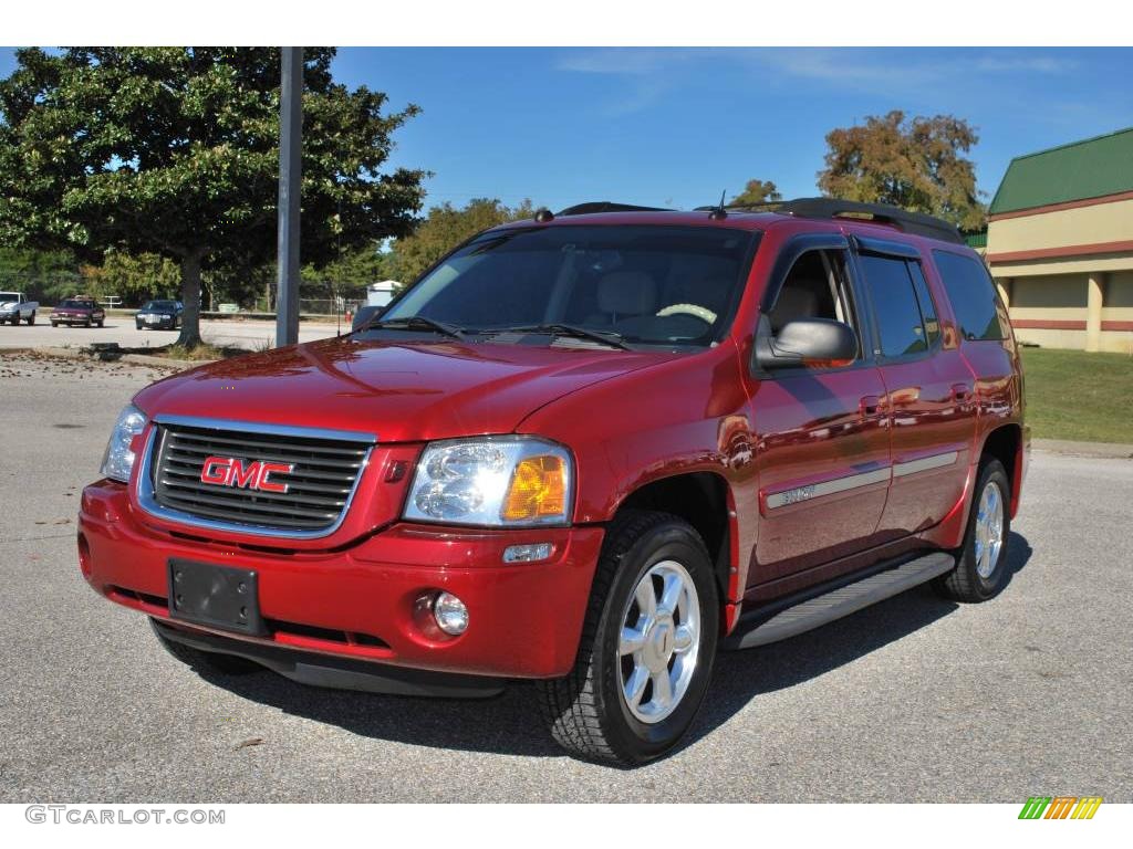 2005 Envoy XL SLT - Magnetic Red Metallic / Light Tan/Ebony photo #1