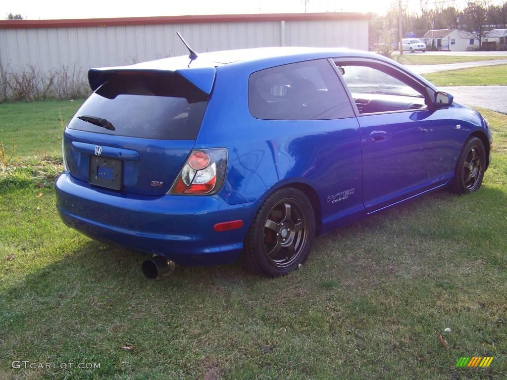 2003 Civic Si Hatchback - Vivid Blue / Black photo #5