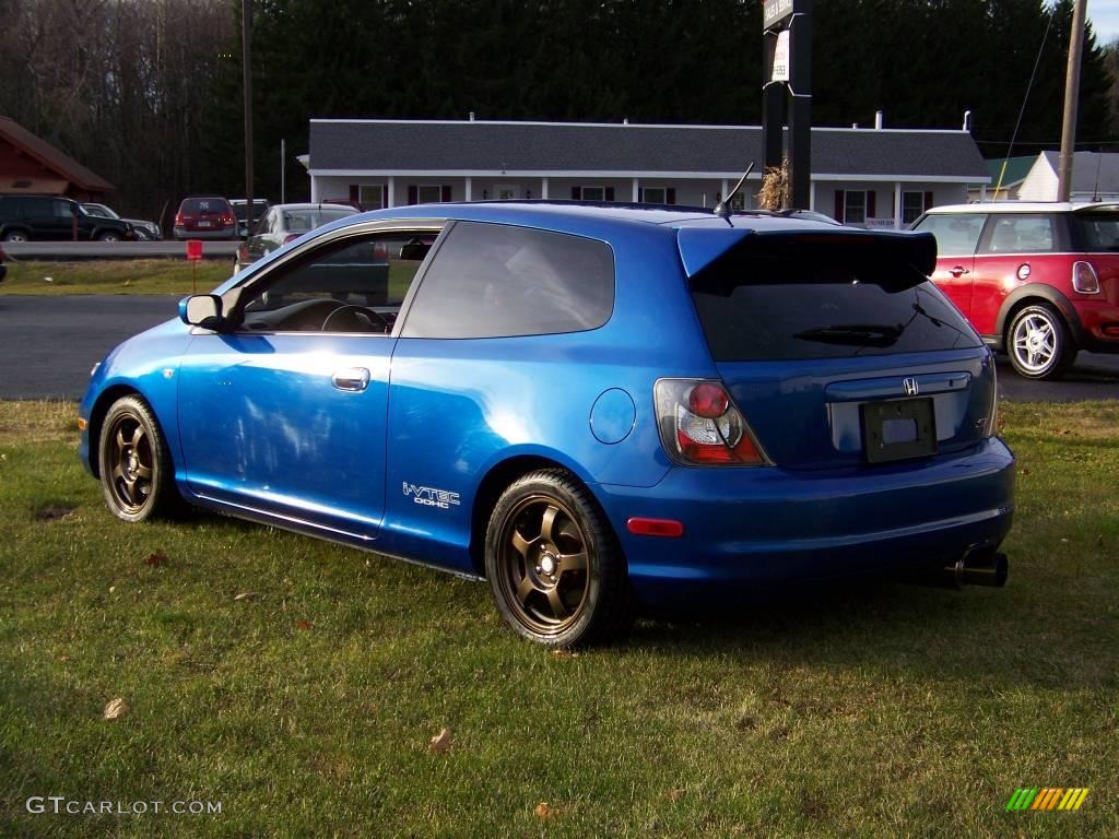 2003 Civic Si Hatchback - Vivid Blue / Black photo #7