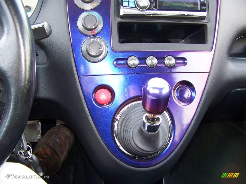 2003 Civic Si Hatchback - Vivid Blue / Black photo #23